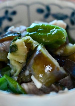 夏野菜♡なすとピーマンと豚肉の炒め煮-レシピのメイン写真