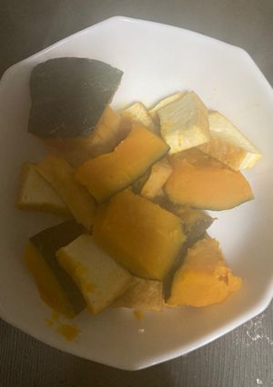簡単、カボチャと厚揚げの煮物-レシピのメイン写真