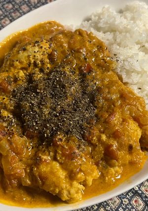 バターチキンハンバーグカレー-レシピのメイン写真