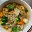 お一人様梅クリーム味根菜たっぷり野菜炒
