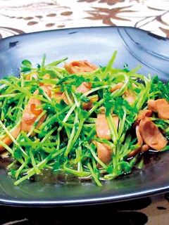 豆苗の炒め物-レシピのメイン写真