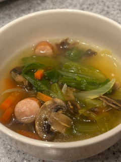 カレー風味のレタススープ-レシピのメイン写真