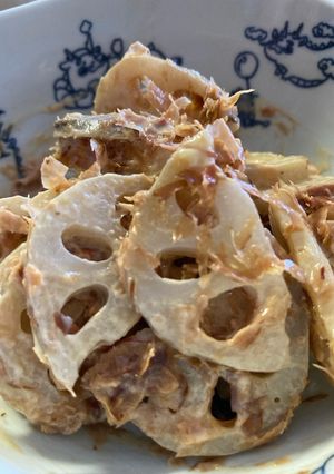 レンジで簡単！蓮根の梅マヨ和え-レシピのメイン写真