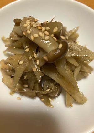 ごぼうとしめじのきんぴら-レシピのメイン写真