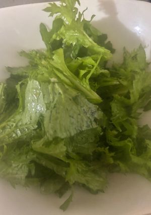 わさび菜の醤油ドレッシング和え😋-レシピのメイン写真