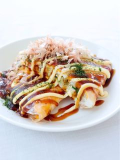 【焼きライスペーパー(お好み焼き風)】-レシピのメイン写真