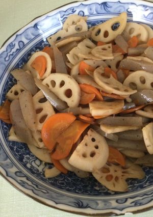 蓮根•蒟蒻•人参の常備菜-レシピのメイン写真