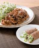 ブロッコリーベビースプラウトの焼肉巻き