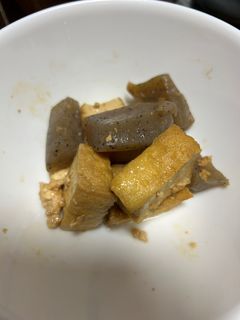 厚揚げとこんにゃくの炒め物-レシピのメイン写真