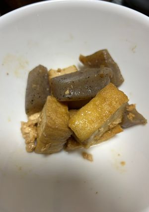 厚揚げとこんにゃくの炒め物-レシピのメイン写真
