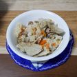 不器用塩茹豚炊き込み御飯