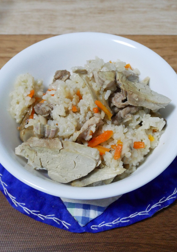 不器用塩茹豚炊き込み御飯-レシピのメイン写真