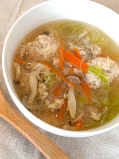 管理栄養士*お豆腐鶏団子の食べるスープ-レシピのメイン写真