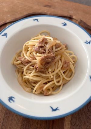 ツナと玉ねぎパスタ-レシピのメイン写真