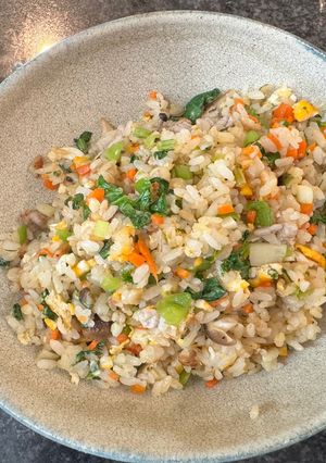 野菜たっぷり梅風味チャーハン-レシピのメイン写真
