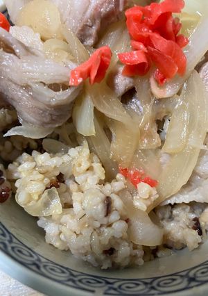 簡単　豚丼紅生姜のせ-レシピのメイン写真