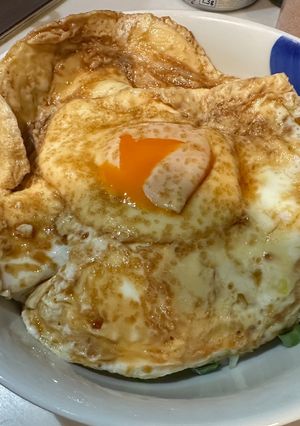 卵白焼き砂糖醤油漬け乗せ青ねぎ飯-レシピのメイン写真