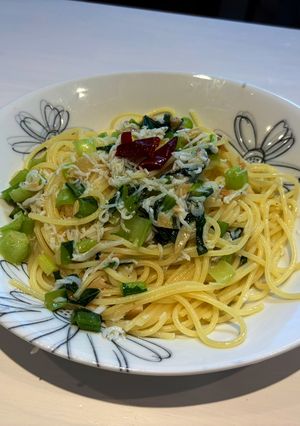 シラスと小松菜のペペロンチーノ-レシピのメイン写真
