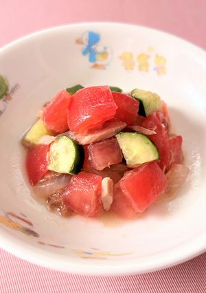 保育園給食★トマトのツナサラダ-レシピのメイン写真