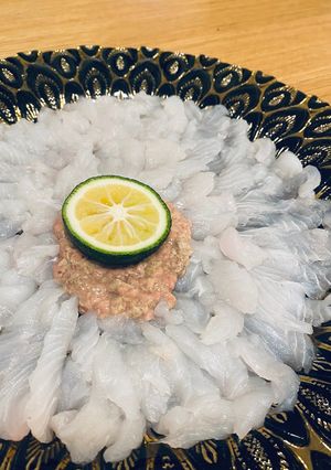 ウスバハギのお刺身　骨の形がわかれば簡単-レシピのメイン写真