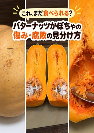 保存版✅バターナッツかぼちゃ傷み・腐敗の見分け方-レシピのメイン写真