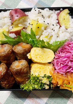 3/26ﾖｯﾁｬﾝ☆サツマイモご飯-レシピのメイン写真