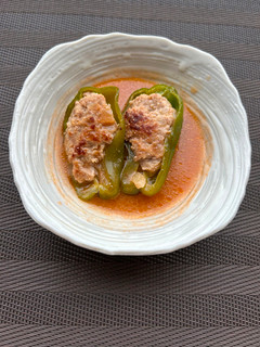 ピーマンの肉詰めケチャップ煮-レシピのメイン写真