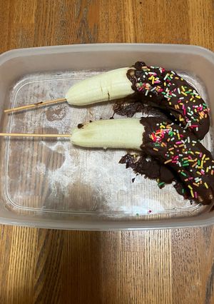 簡単暑い日のチョコバナナ^_^-レシピのメイン写真