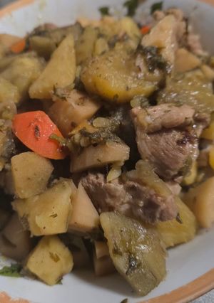 さつまいもと豚肉バラなんこつの煮物-レシピのメイン写真