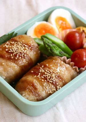 男子弁当！肉巻きおにぎり-レシピのメイン写真