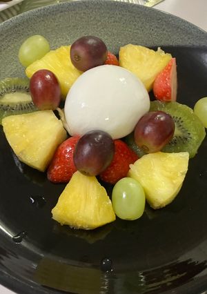 ブラータ＆フルーツ-レシピのメイン写真