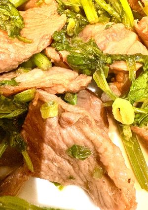 ラムとパクチーのスパイス炒め-レシピのメイン写真