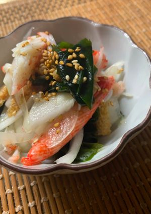 カニカマとわかめの和えるだけ副菜!-レシピのメイン写真