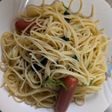 簡単★ほうれん草とソーセージの和風パスタ
