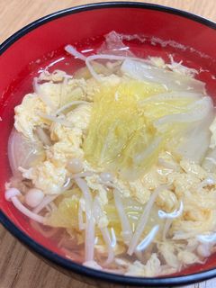 白菜とえのきの吸い物-レシピのメイン写真