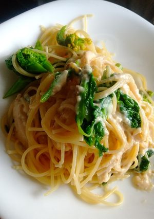 #春レシピ2026豆腐ボナーラパスタ-レシピのメイン写真