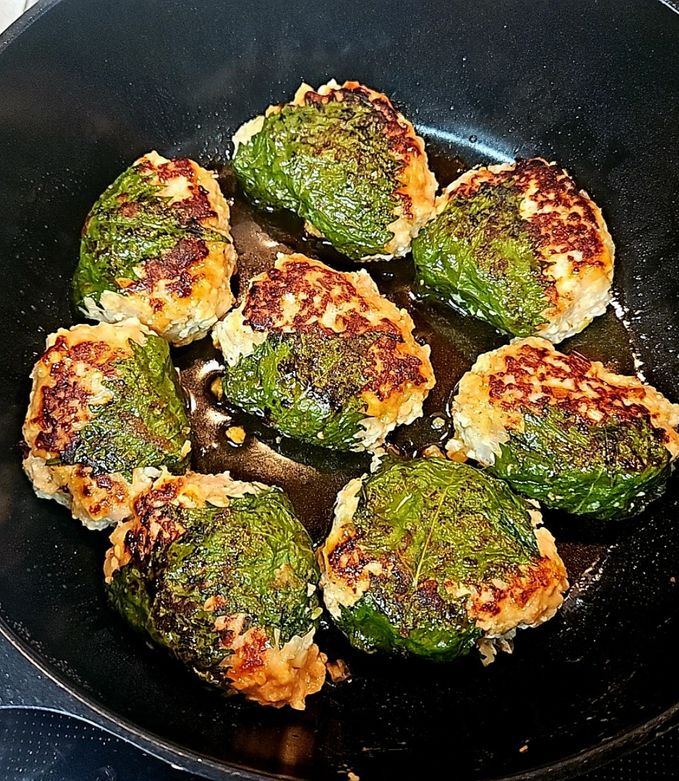 鶏ひき肉でつくねの大葉巻き！-レシピのメイン写真