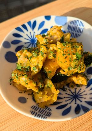 【低FOD】カボチャと豚肉の塩バター炒め-レシピのメイン写真