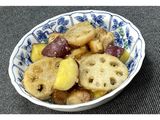 鶏肉と蓮根とさつまいもの甘辛炒め★動画有