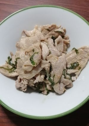 豚肉の梅しそ炒め-レシピのメイン写真