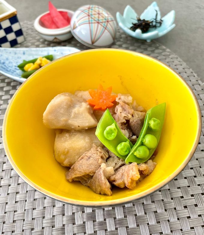 砂糖なし 里芋と豚こま煮物-レシピのメイン写真