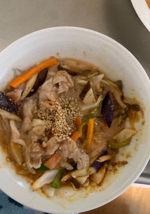 中華風簡単キムチ牛丼味回鍋肉青椒肉絲風-レシピのメイン写真