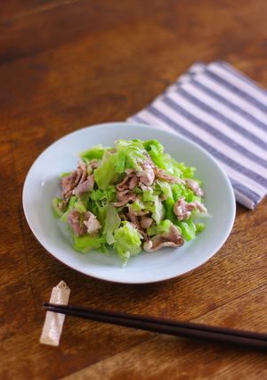 レンジで★きゃべつと豚こま肉の塩蒸し-レシピのメイン写真