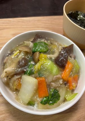きのこたっぷり五目あんかけご飯-レシピのメイン写真