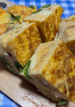スナップエンドウと🧀チーズのオムレツ-レシピのメイン写真
