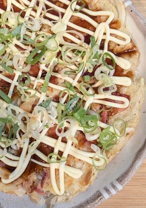 米粉でヘルシーふわふわお好み焼き-レシピのメイン写真