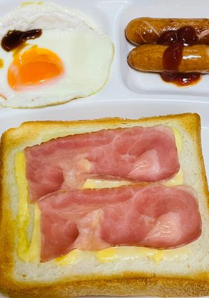 簡単☆朝ごはんワンプレート&フルグラヨーグルト-レシピのメイン写真