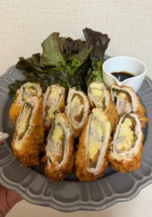 豚ロースの梅大葉チーズ巻き-レシピのメイン写真