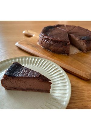チョコバスクチーズケーキ-レシピのメイン写真