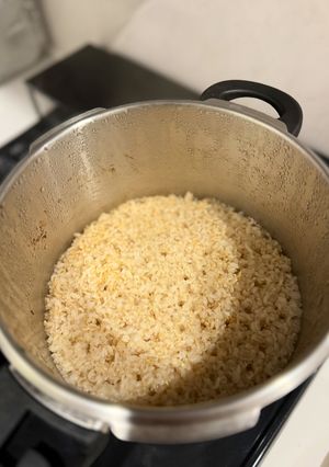 【圧力鍋で】大麦入り、玄米の炊き方-レシピのメイン写真